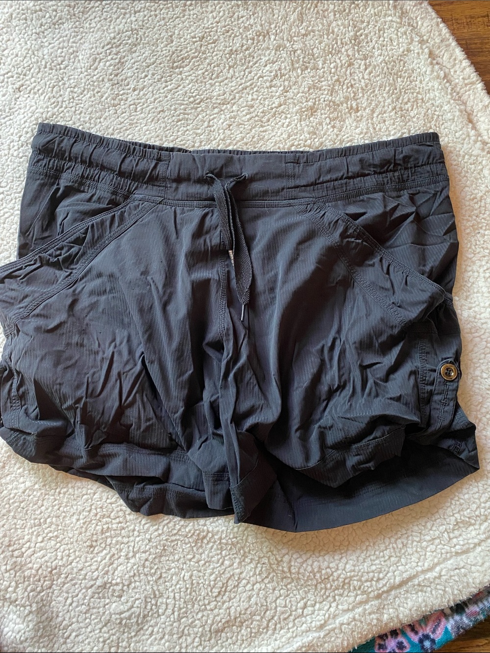 lululemon athletica Black Athletic Drawstring Shorts